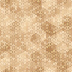 Wall Mural - Hexagonal desert camouflage seamless pattern vector stock illustration