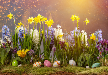 Wall Mural - Still life Easter background