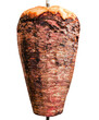 Doner kebab. Shawarma Isolated on white