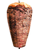 Fototapeta Most - Doner kebab. Shawarma Isolated on white