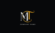 MT, TM, M, T Abstract Letters Logo Monogram