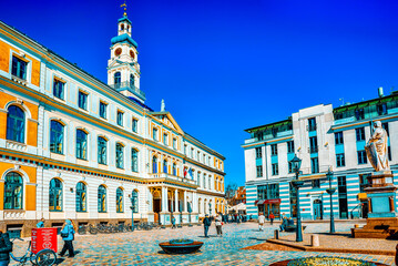 Wall Mural - Town Hall (Riga) - a building that served as the residence of the Riga City Government (Riga City Council).