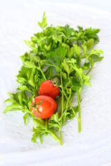 tomato and fresh parsley