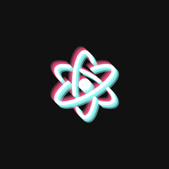 Sticker - Atom - 3D Effect