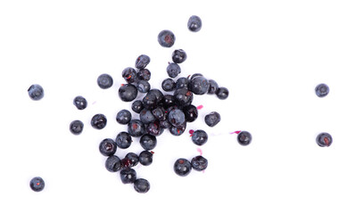 Poster - Heap of blueberry isolated