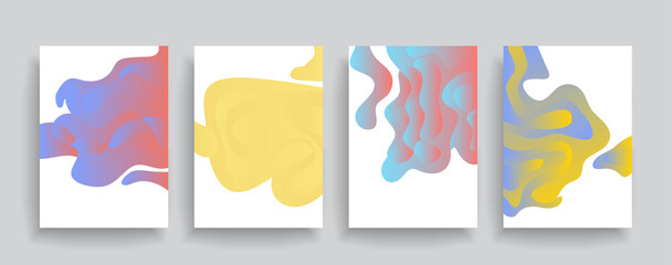 artistic design of covers. creative colors background. fashionable futuristic design