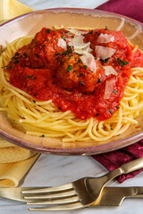 Wall Mural - Spaghetti and Meatballs