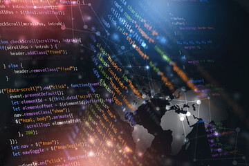 Wall Mural - front-end computer language