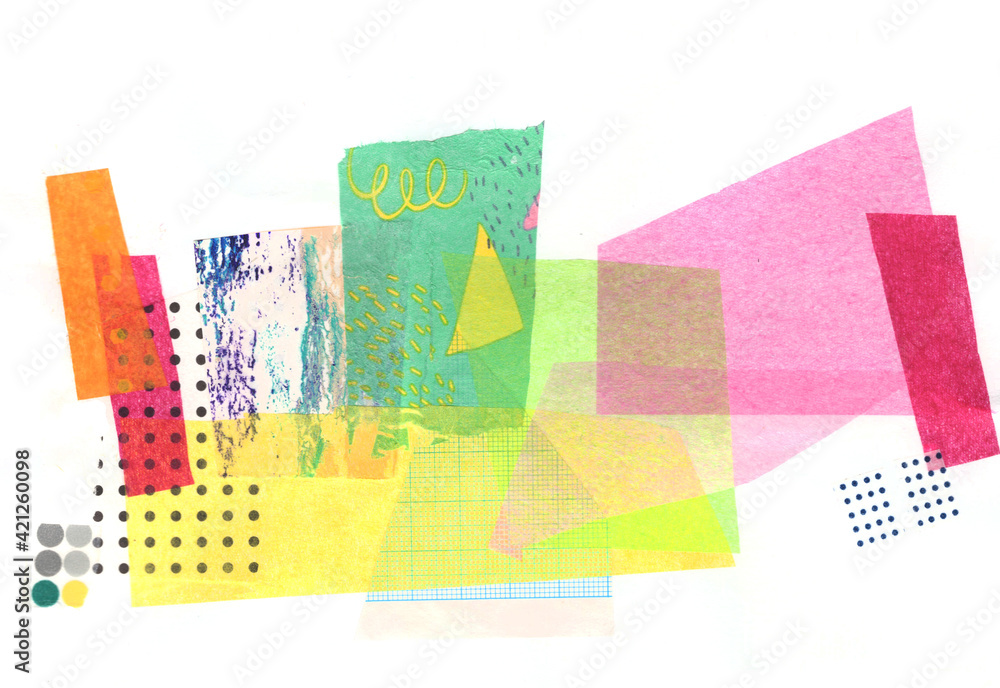 Background For Rendered Collages artistic background collage from different texture elements Stock ...