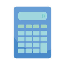 blue calculator icon