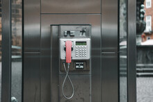 Close-up Of Telephone Booth