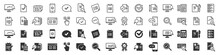 Check And Audit Excellent Icons Collection In Two Different Styles