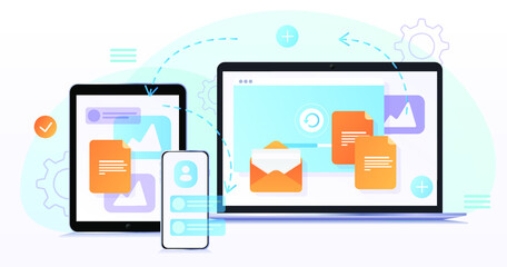 Concept web design, website page development. The working process. Template landing page for website. Web development, optimization, user experience. Website layout elements, photo, data transfer. 