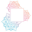 colorful mandala frame