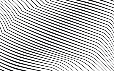 modern art curved lines patter. monochrome waves. geometric vector background.wallpaper concept for web and print