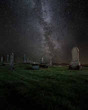 Milky Way Of Atmosphere At A Graveyard
