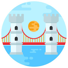 Sticker - 
An icon design of oresund bridge 

