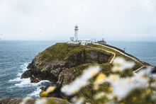 The South Stack Lighthouse In Holyhead, Anglesey, Wales.