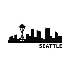 Sticker - Seattle skyline