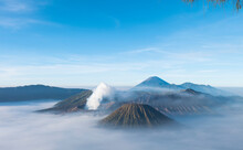 Mount Bromo Is An Active Volcano And The Most Visited Tourist Attraction In East Java.