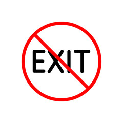 Poster - stop exit