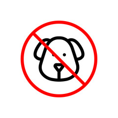 Sticker - restricted dog