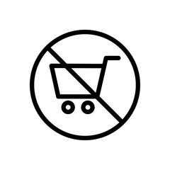 Sticker - stop cart