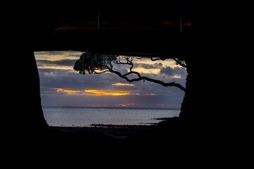 Sticker - View through silhouette opening