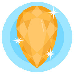 Wall Mural - 
Golden beryl, flat vector download


