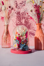 Close-up Of Flower Vase On Table