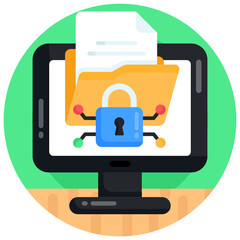 Wall Mural - trendy flat rounded icon of web alert