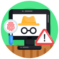 Canvas Print - trendy flat round icon of cryptocurrency security