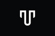 © Fin House - TU logo letter design on luxury background. UT logo monogram initials letter concept. TU icon logo design. UT elegant and Professional letter icon design on black background. T U UT TU