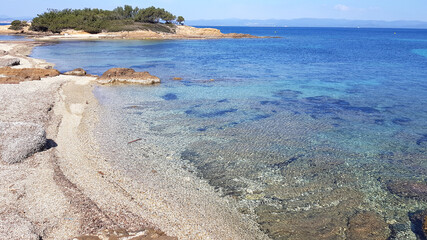 Wall Mural - Beach in Porquerolles, French Riviera