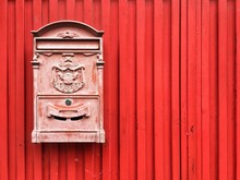 Close-up Of Red Door