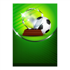 Sticker - Football Sport Tournament Flyer Banner Vector Illustration