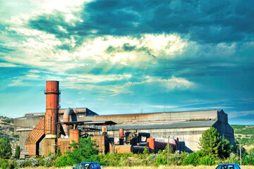 Poster - steel factory in Volos Greece