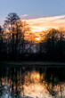 zachód słońca nad rzeką prosną w kaliszu 18.03.2021