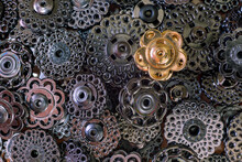 Full Frame Shot Of Floral Patterned Objects