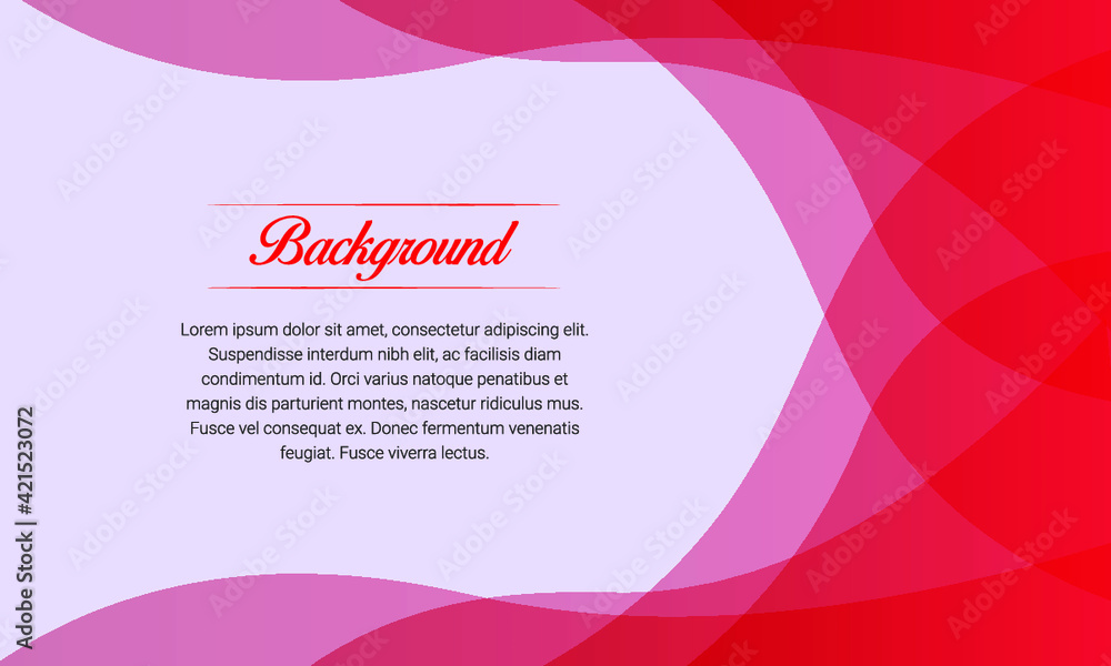 Elegant Red Wave Presentation Background Stock Vector | Adobe Stock