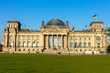 Reichstag building, seat of the German Parliament (Deutscher Bundestag) in Berlin, Germany. May 22, 2014.
