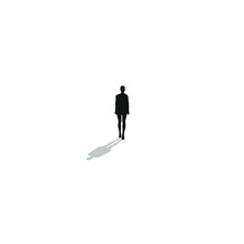 The Woman Standing Alone In The Middle.
