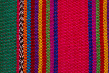 Closeup Texture And Pattern Of Colorful Maya Textile