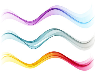 Abstract shiny color spectrum wave design element