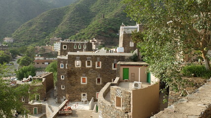 Wall Mural - Heritage village of Rijal Almaa in Southern Saudi Arabia