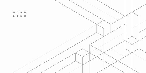 Abstract geometric technological background. Vector creative design.