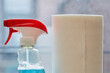 © David Engelhardt/Tetra Images - Close-up of spray bottle and paper towel