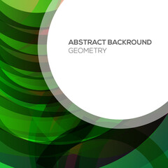 Wall Mural - Background concept abstract geometry green minimal vector