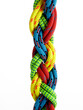 © David Arky/Tetra Images - Colorful ropes braided together