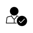 © WEBTECHOPS - Black solid icon for attendance